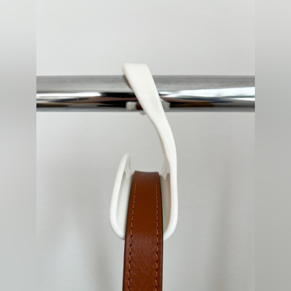 3pk Handbag Hanger Sturdy Acrylic Closet Organizer Purse Storage Hook in White - Picture 8 of 10